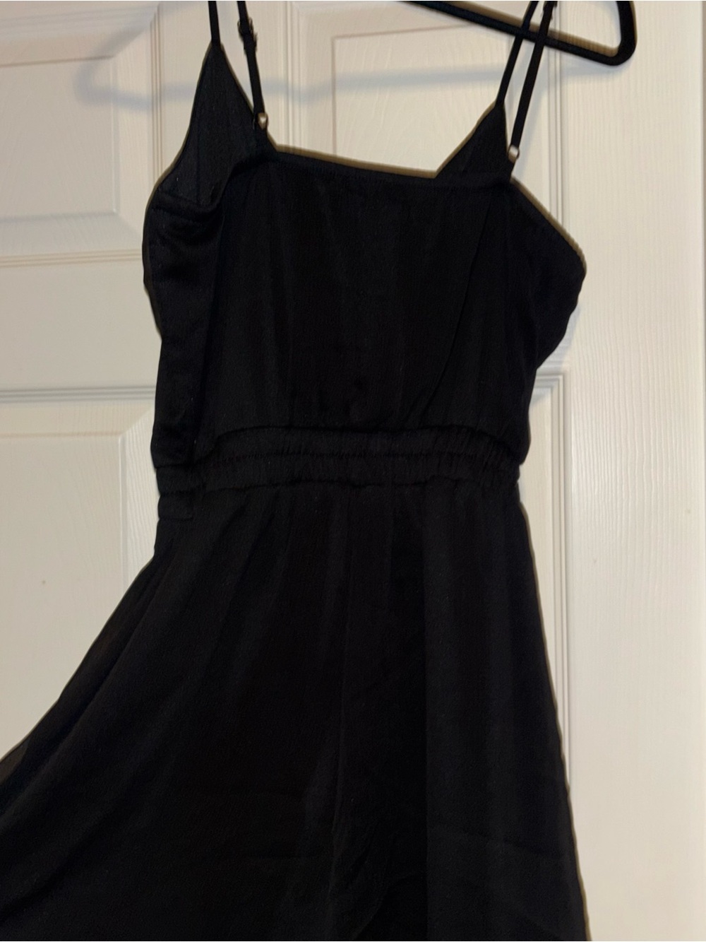 Classic Black Spaghetti-Strap romper shorts - Black TRIXXI small